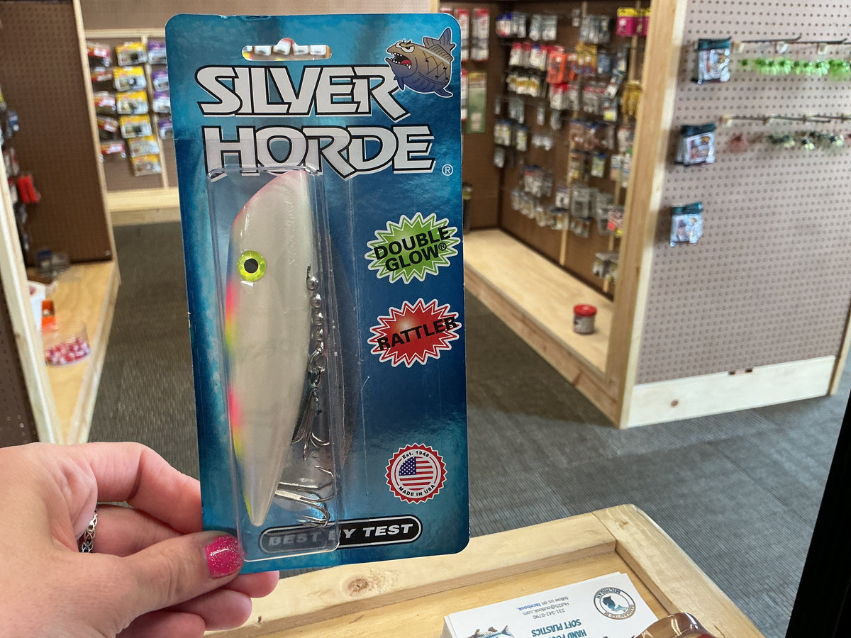 Silver Horde Double Glow Rattler Trout Salmon Trolling Plugs
