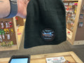 Black logo beanie