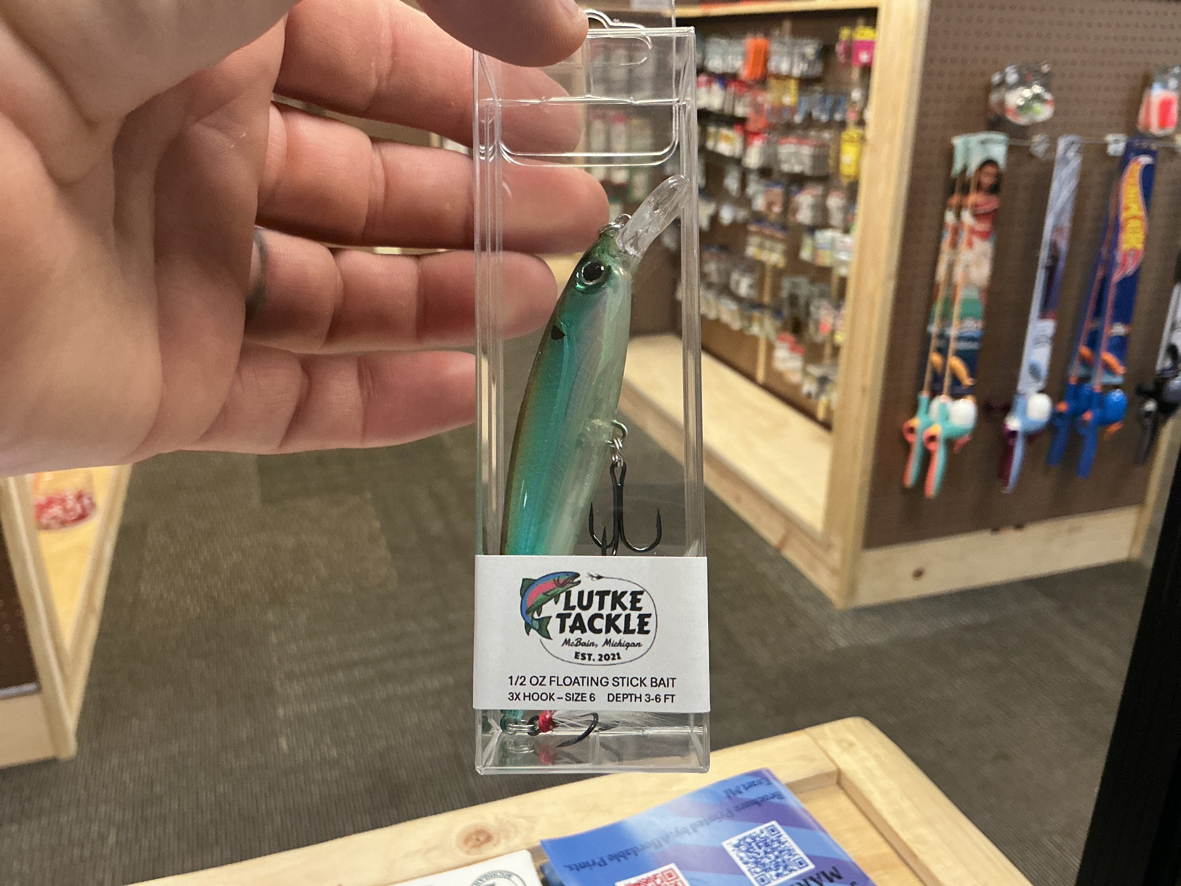 1/2oz Floating stick bait-emerald