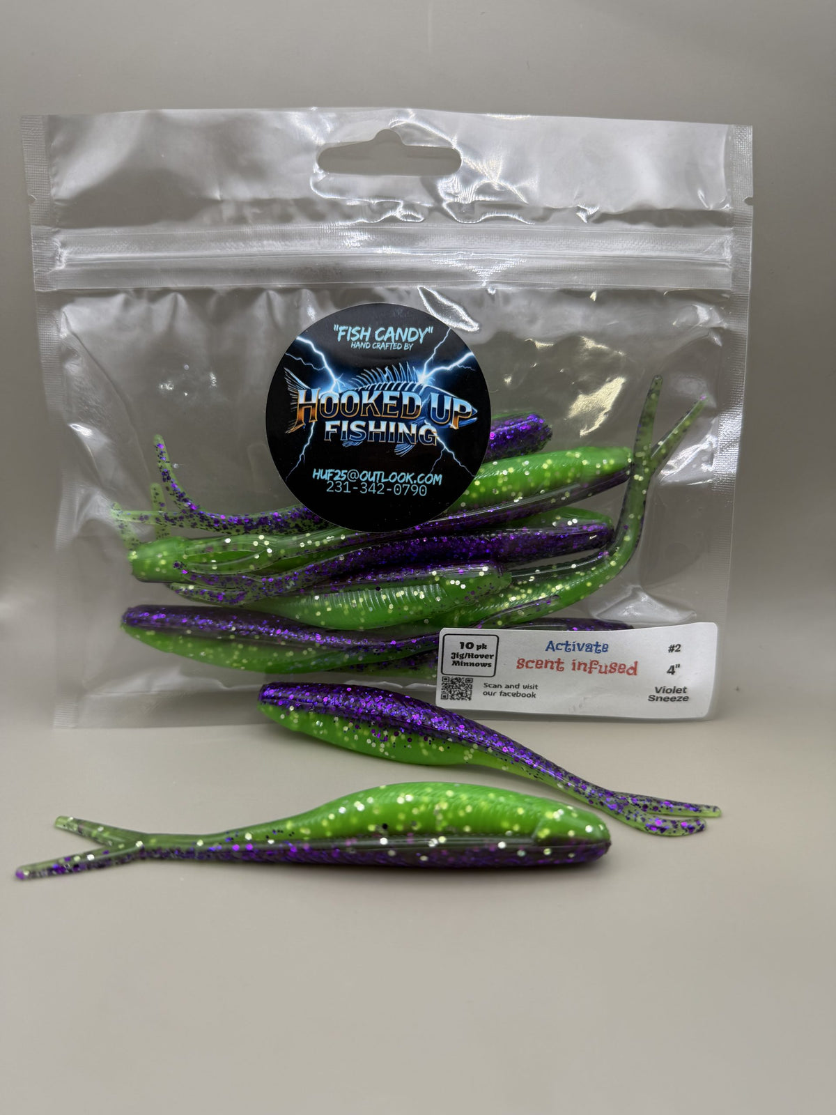 Tracer shad 4" - Violet Sneeze image