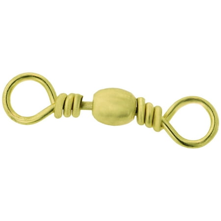 Eagle Claw Barrel Fishing Swivel Size 5 Brass 6Per Pack