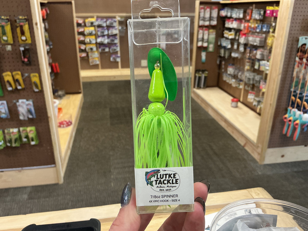 Lutke Tackle 7/8oz Spinner - Green