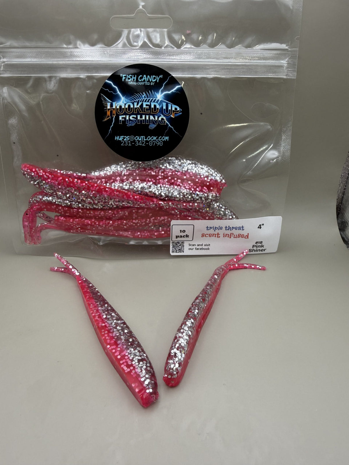 Jigging Minnow 4" #18 Pink Shiner image 0