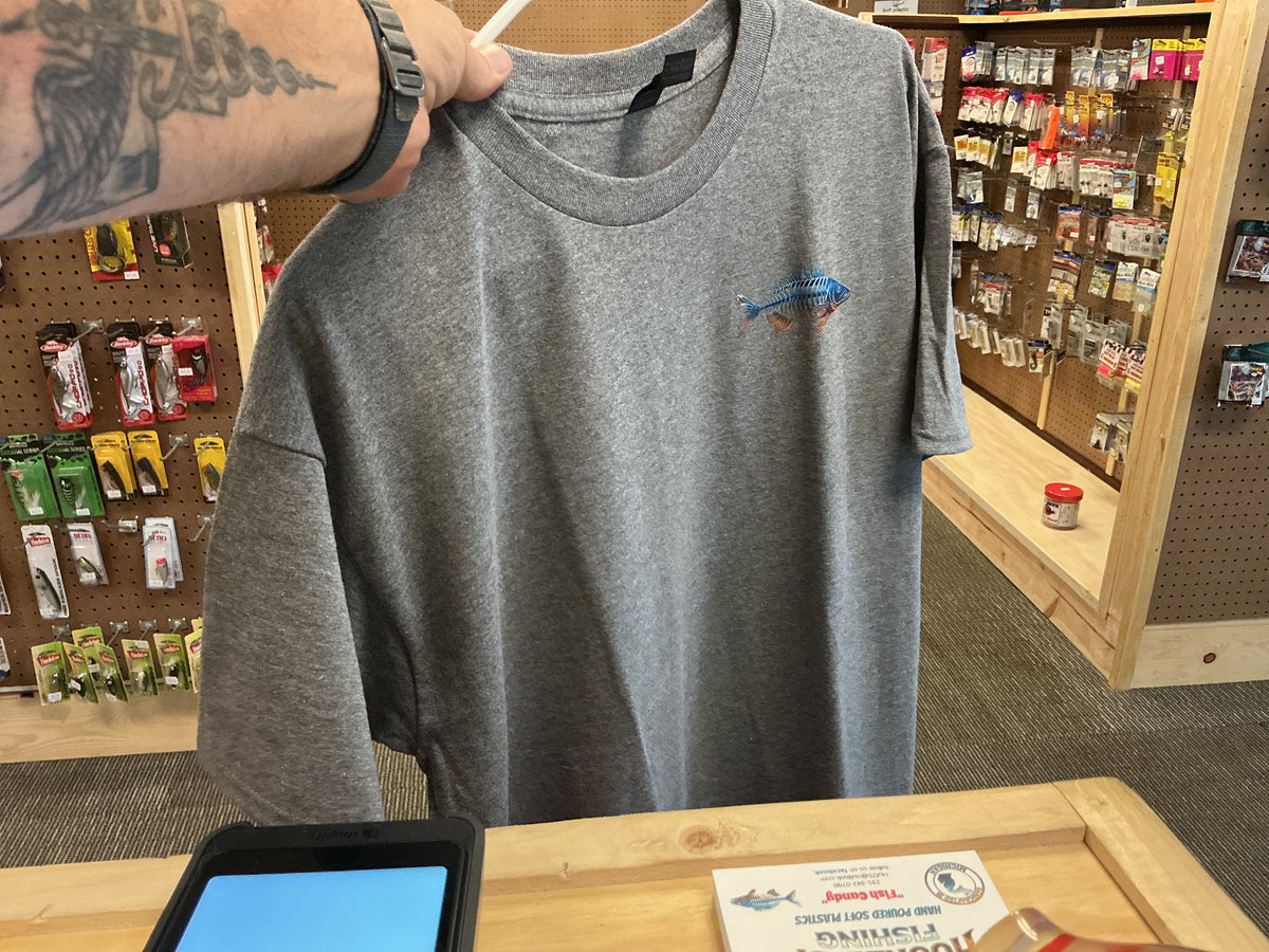 Grey cotton logo t-shirt