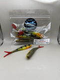 Tracer Shad 4" #5 Updated Painted Perch image 0