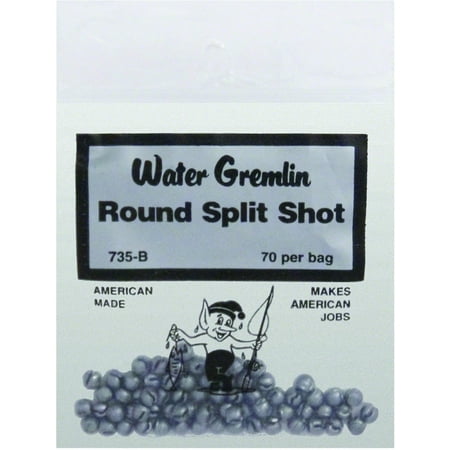 Water Gremlin 735-B Round Split-Shot 70Pc