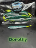 Jigging Minnow 4" #8 Dorothy (Optional) Tail - Chartreuse image