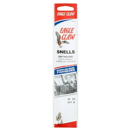 Eagle Claw 139H-12 Baitholder Snell Bronze  Size 12 Hook