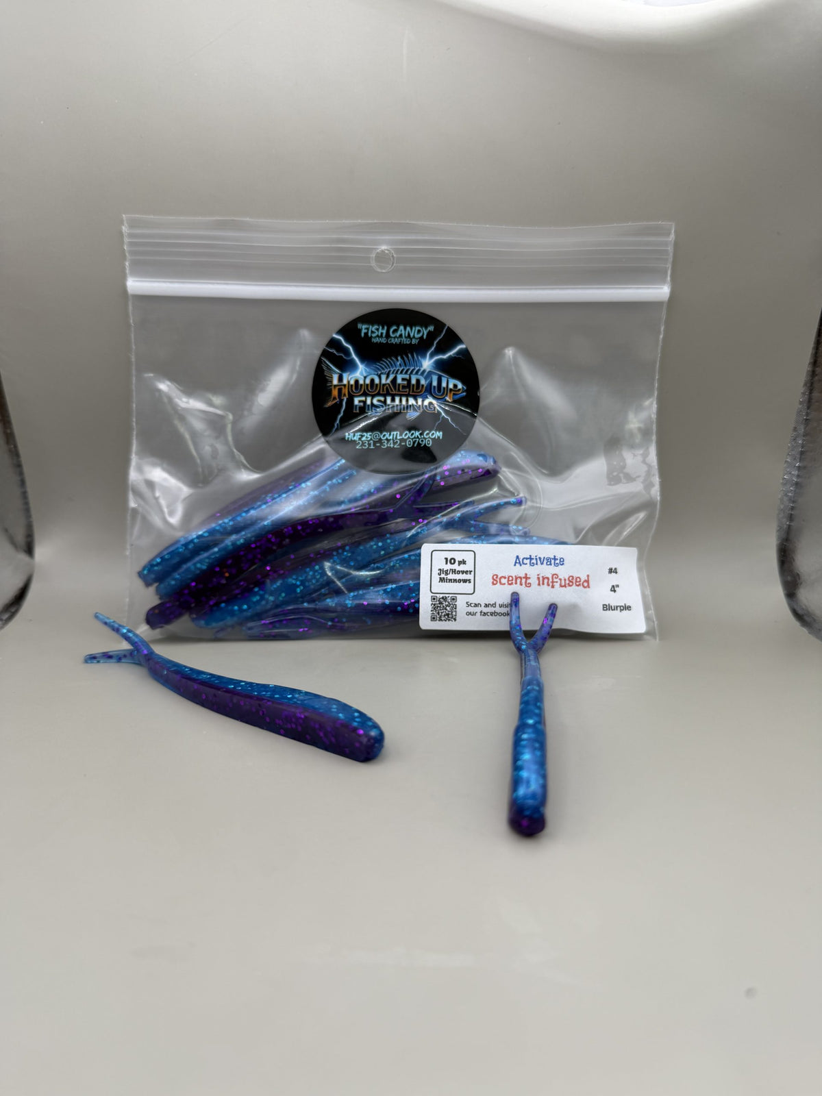 Jigging minnow 4" #4 Blurple image 0