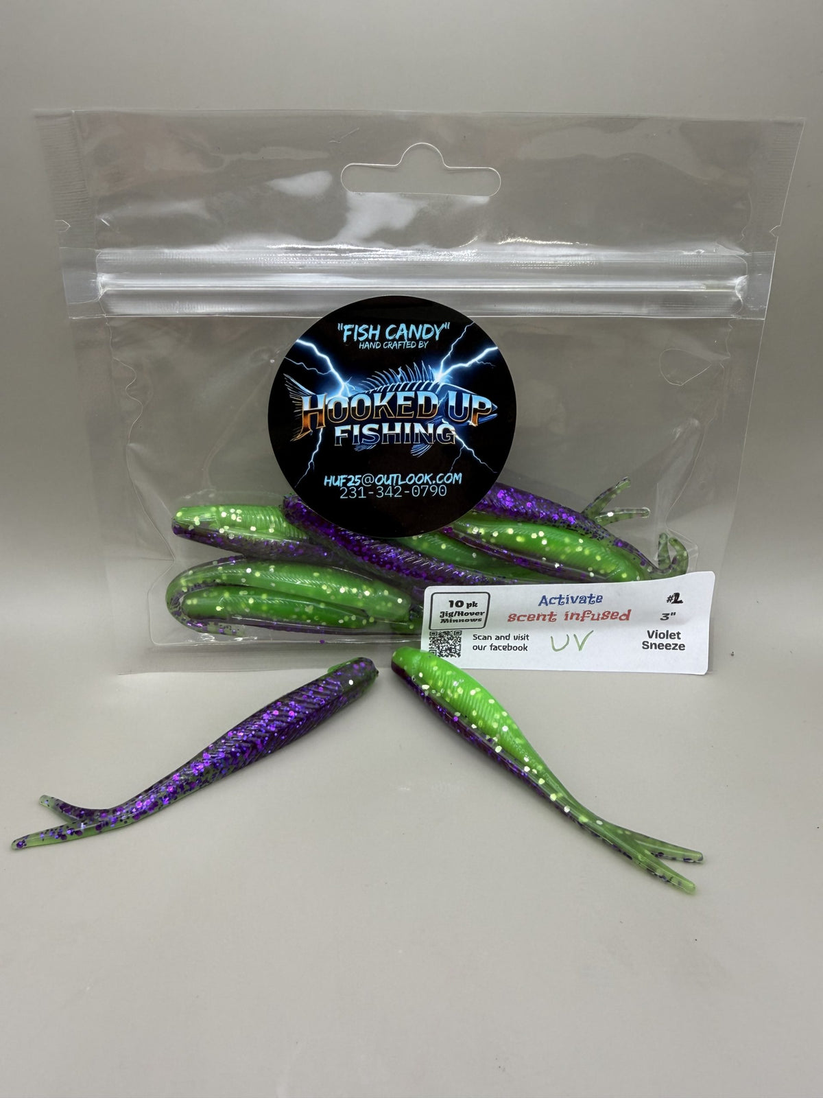 Tracer Shad 3" #2 Violet Sneeze image 0