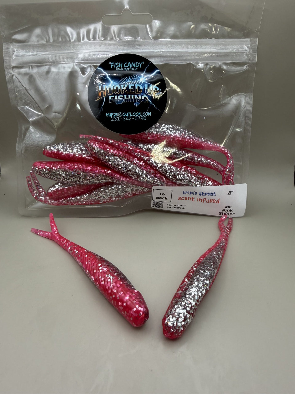 Tracer Shad 4" #18 Pink Shiner image 0