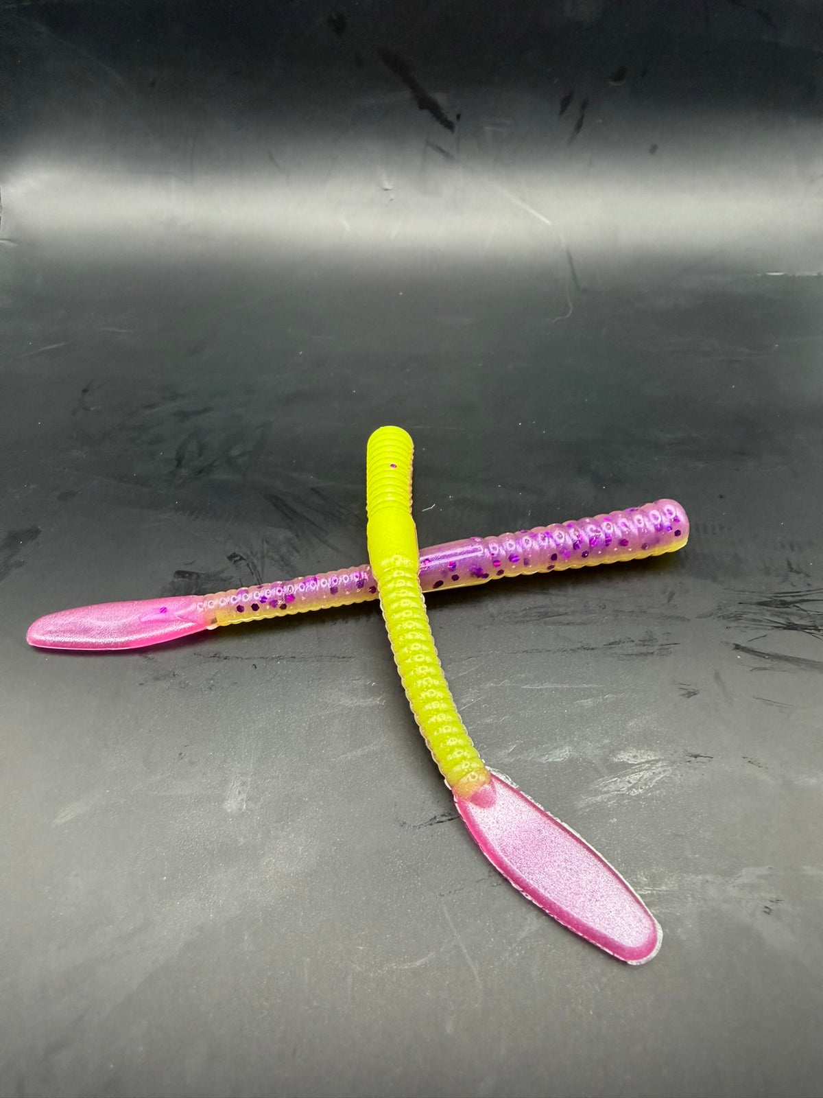 Paddle Tail Worm #6 The Gentleman (optional) tail - Pink image