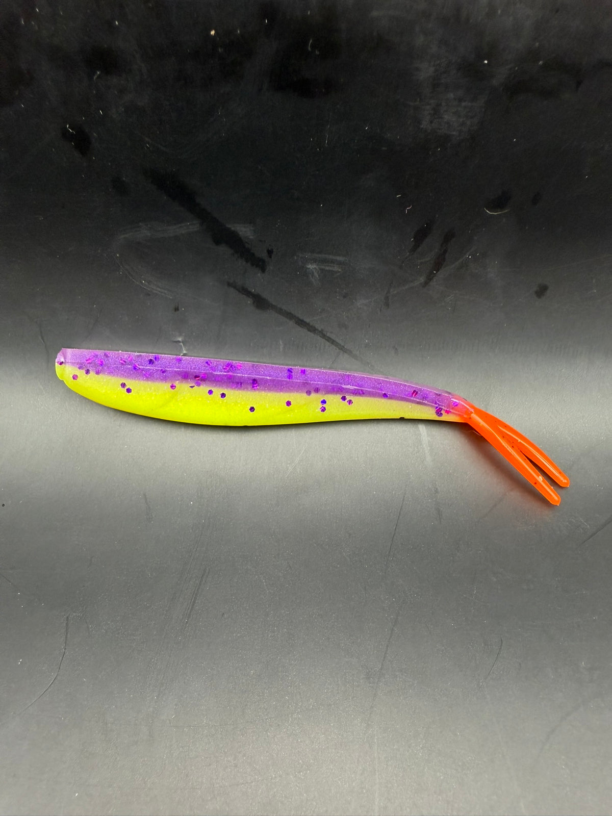 Jigging Minnow 4" #6 The Gentleman (optional) Tail - Orange image