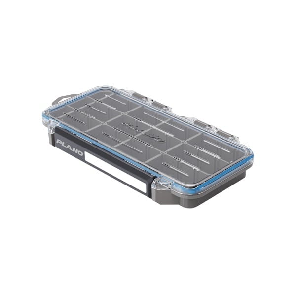 Plano 81591552 Stowaway Waterproof Utility Box - Clear, Blue & Gray - 9.12 x 5 x 1.25 in. - 3500