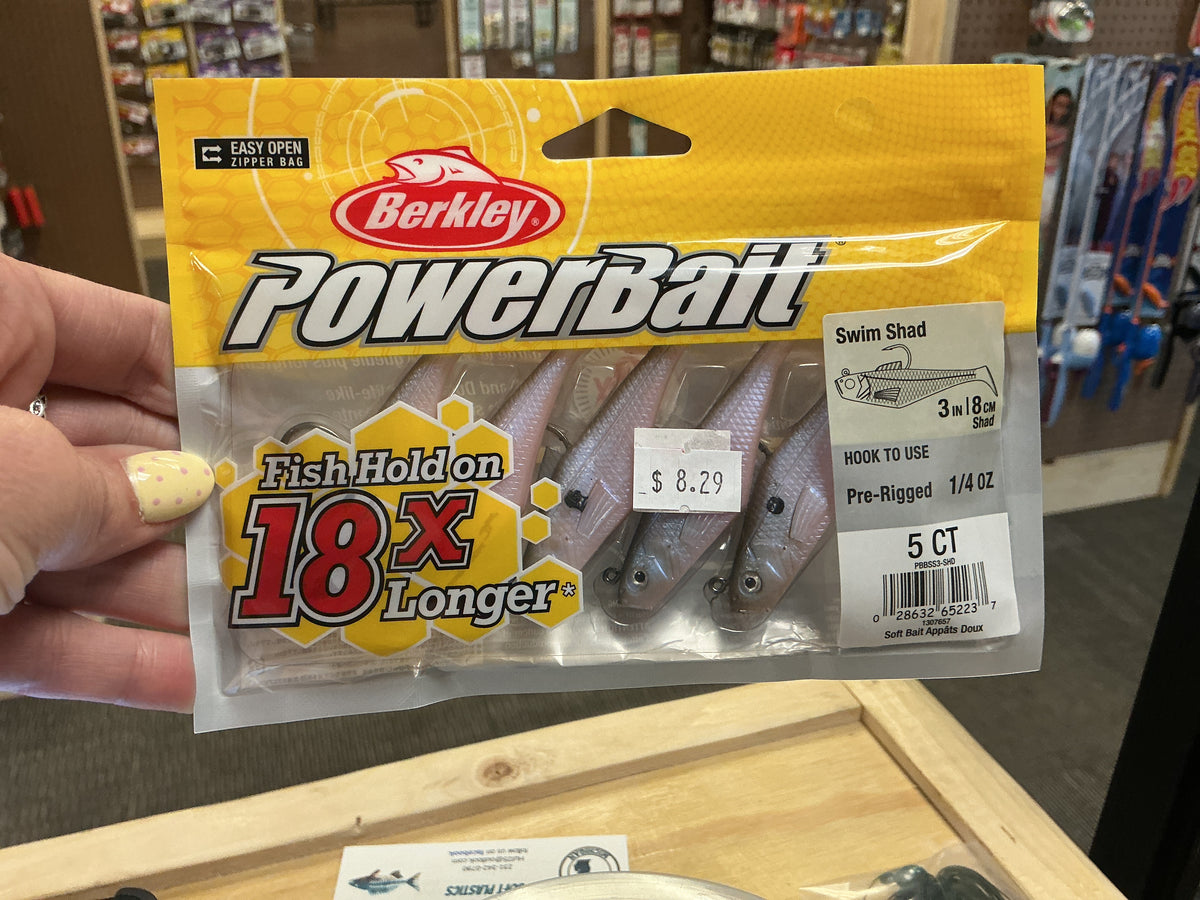 PowerBait swim shad 1/4oz