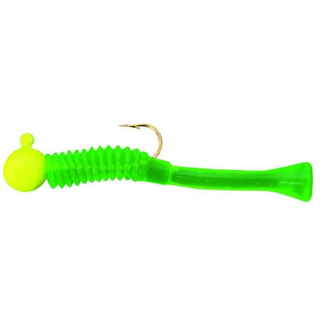 Cubby 5004 Mini-Mite Jig 1 1/2  1/32 oz Size 8 Hook Yellow And Green