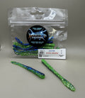 Paddle Tail Worm 4" #1 Midnight Kiwi image 0