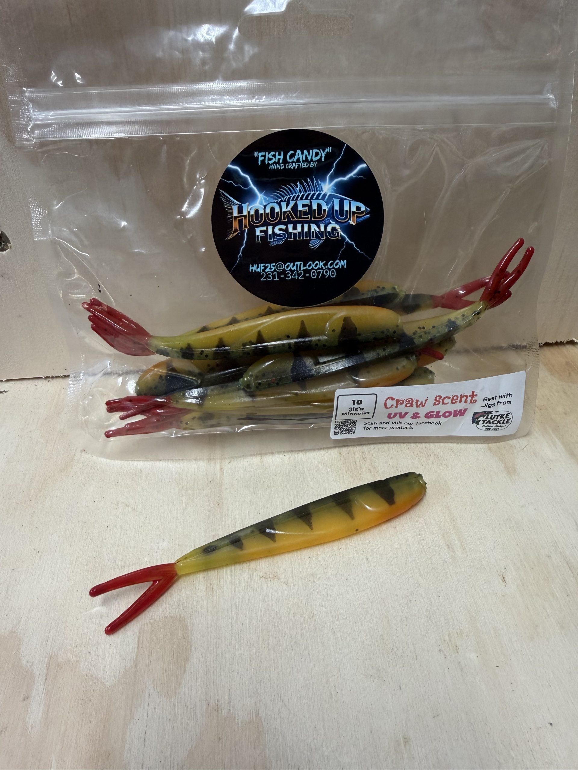 Jigging Minnow 4" #5 Painted perch image 0