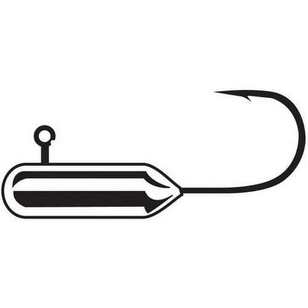 Gamakatsu 503409-1/8 Tube Jighead 1/8 oz Size 2 Hook Nickel Silver