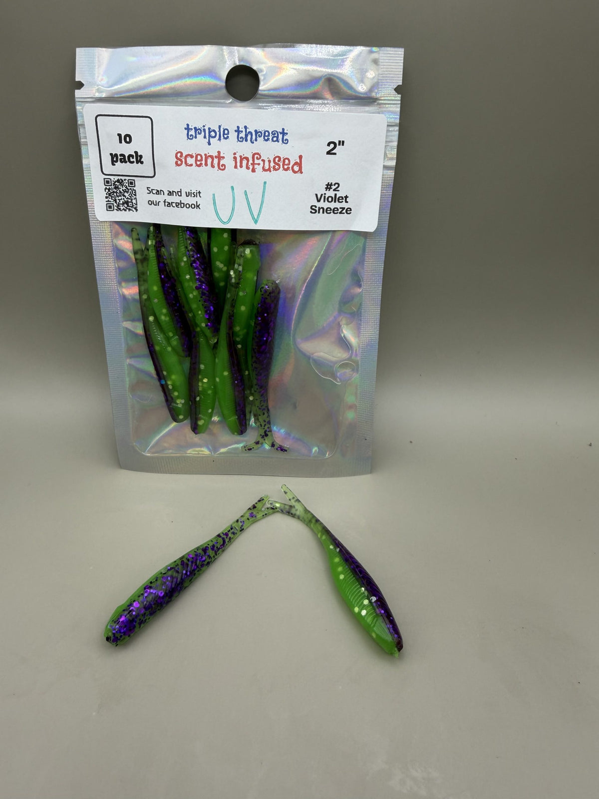 Tracer Shad 2" #2 Violet Sneeze image 0