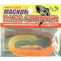 K & E Fish Lures Soft Magnum Bass Stopper Worm 3 Hook Crawfish Multi-Colored