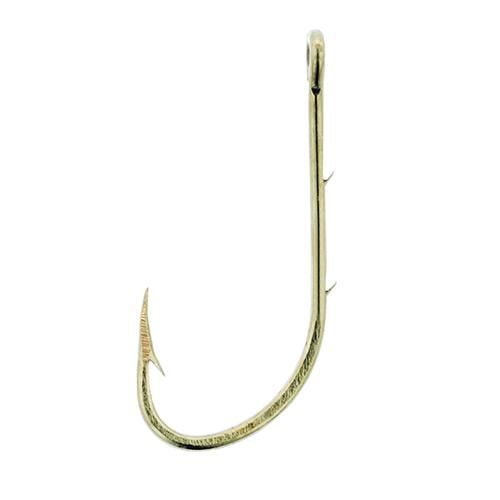 Eagle Claw 186AH-8 Baitholder 2-Slice Offset Hook  Bronze  Size 8