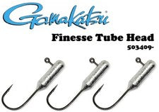Gamakatsu 503409-1/32 Tube Jighead 1/32 oz Size 2 Hook Nickel Silver