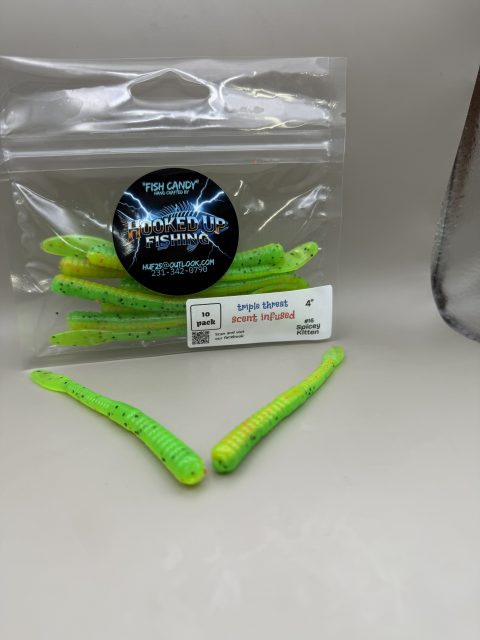 paddle tail worm 4" #16 Spicey Kitten